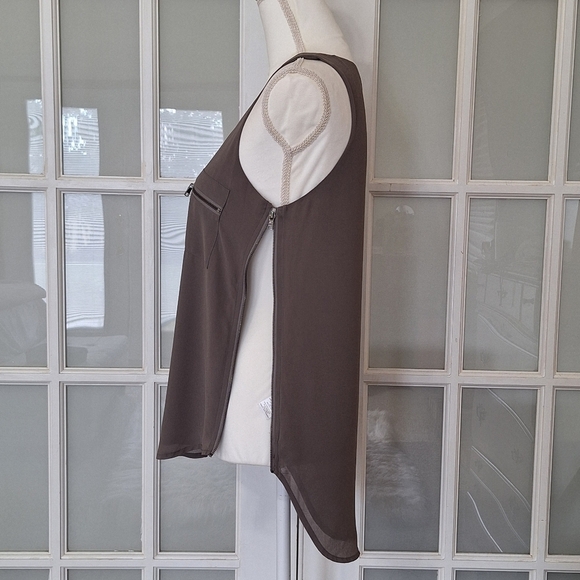 Naked Zebra Side Zip Tank Top - Picture 3 of 11